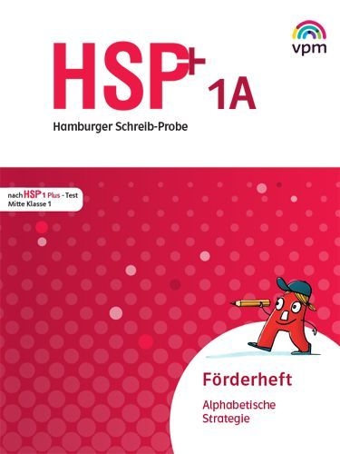 Buchcover und Innenansicht für das Buch: Hamburger Schreib-Probe (HSP) Fördern 1. 5 Förderhefte alphabetisch 1A Klasse 1