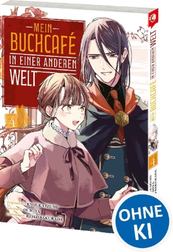 Buchcover und Innenansicht für das Buch: ISEKAI NI KYUSEISHU TOSHITE YOBAREMASHITAGA, ARASA NIWA MURI NANODE, HISSORI BOOKCAFE HAJIMEMASHITA.