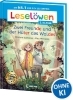 Buchcover und Innenansicht für das Buch: Leselöwen 2. Klasse - Zwei Freunde und der Hüter des Waldes