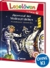 Buchcover und Innenansicht für das Buch: Leselöwen 1. Klasse - Alarm auf der Weltraumstation