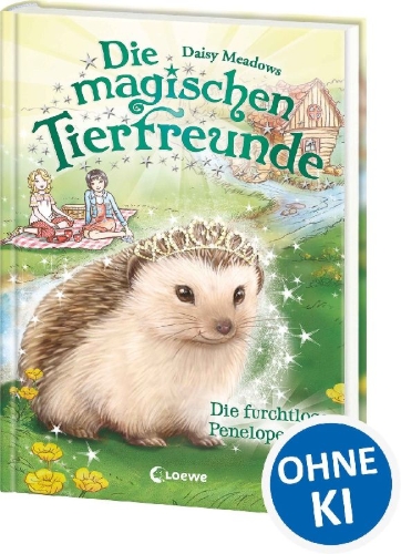 Buchcover und Innenansicht für das Buch: Die magischen Tierfreunde - Die furchtlose Penelope Piks