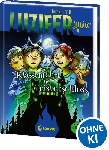 Buchcover und Innenansicht für das Buch: Luzifer junior (Band 15) - Klassenfahrt ins Geisterschloss