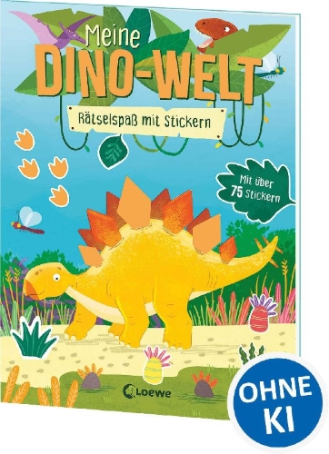 Buchcover und Innenansicht für das Buch: Les Dinosaures - Livre de jeux