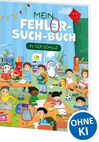 Buchcover und Innenansicht für das Buch: Mein Fehler-Such-Buch - In der Schule