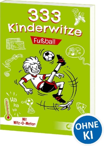 Buchcover und Innenansicht für das Buch: 333 Kinderwitze - Fußball