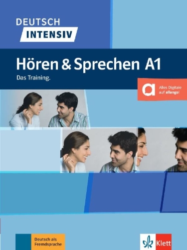 Buchcover und Innenansicht für das Buch: Deutsch Hören und Sprechen A1. Das Training
