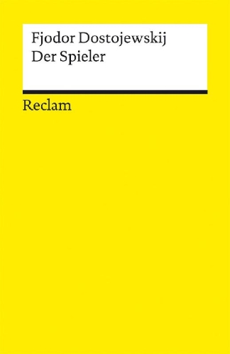 Buchcover und Innenansicht für das Buch: Der Spieler