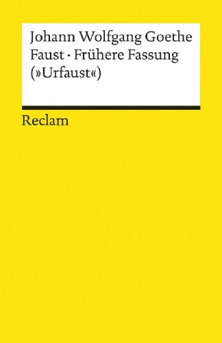 Buchcover und Innenansicht für das Buch: Faust - Frühere Fassung ("Urfaust")