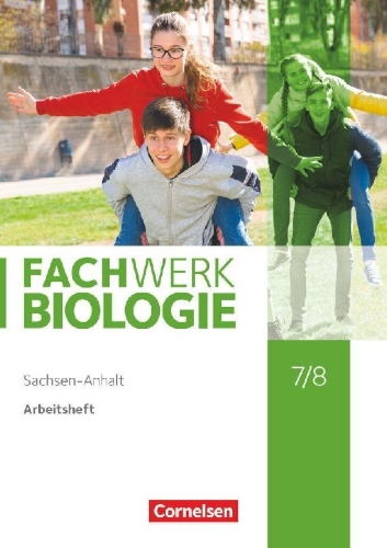Buchcover und Innenansicht für das Buch: Fachwerk Biologie 7./8. Schuljahr. Sachsen-Anhalt - Arbeitsheft