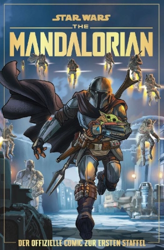 Buchcover und Innenansicht für das Buch: Star Wars: The Mandalorian - The Graphic Novel of Season 1