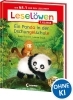 Buchcover und Innenansicht für das Buch: Leselöwen 1. Klasse - Ein Panda in der Dschungelschule