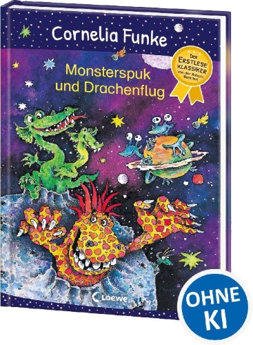 Buchcover und Innenansicht für das Buch: Monsterspuk und Drachenflug