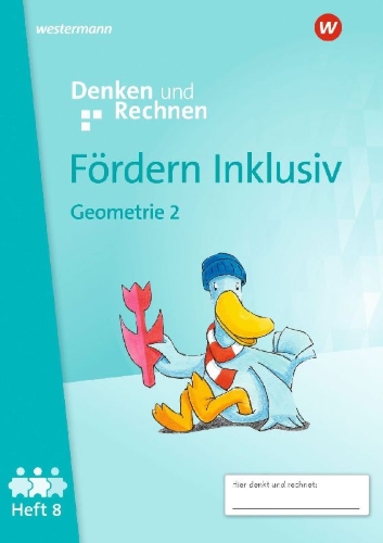 Buchcover und Innenansicht für das Buch: Fördern Inklusiv. Heft 8: Geometrie 2: Denken und Rechnen