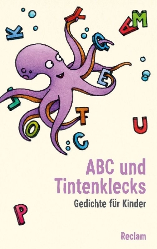 Buchcover und Innenansicht für das Buch: ABC und Tintenklecks. Gedichte für Kinder