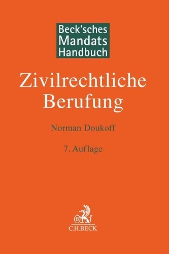 Buchcover und Innenansicht für das Buch: Beck'sches Mandatshandbuch Zivilrechtliche Berufung