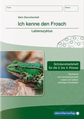 Buchcover und Innenansicht für das Buch: Ich kenne den Frosch - Lebenszyklus