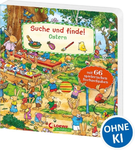 Buchcover und Innenansicht für das Buch: Suche und finde! - Ostern