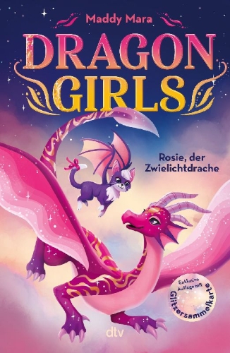Buchcover und Innenansicht für das Buch: Dragon Girls - Rosie, der Zwielichtdrache