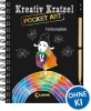 Buchcover und Innenansicht für das Buch: Kreativ-Kratzel Pocket Art: Farbenglück