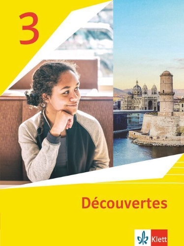 Buchcover und Innenansicht für das Buch: Découvertes 3. Ausgabe 1. oder 2. Fremdsprache. Schulbuch Softcover 3. Lernjahr