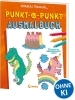 Buchcover und Innenansicht für das Buch: Punkt-zu-Punkt-Ausmalbuch (orange)