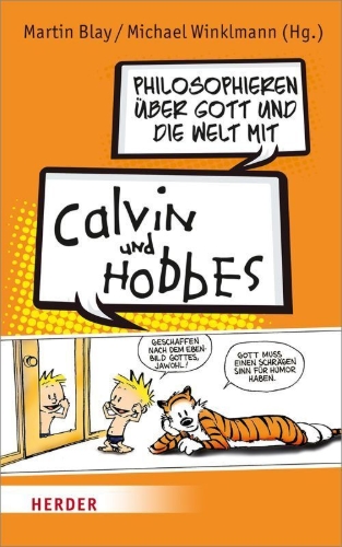Buchcover und Innenansicht für das Buch: Philosophieren über Gott und die Welt mit Calvin und Hobbes