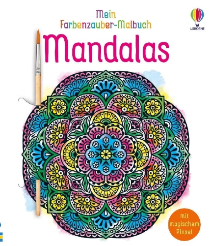Buchcover und Innenansicht für das Buch: Mein Farbenzauber-Malbuch: Mandalas