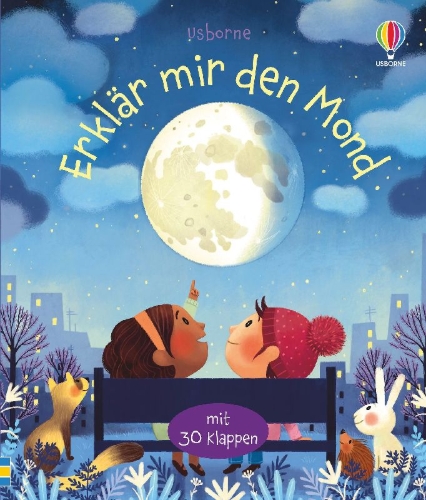 Buchcover und Innenansicht für das Buch: Erklär mir den Mond