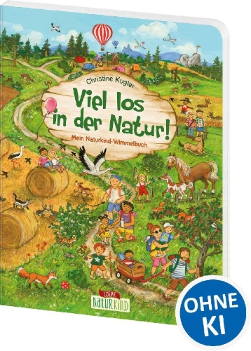 Buchcover und Innenansicht für das Buch: Viel los in der Natur!