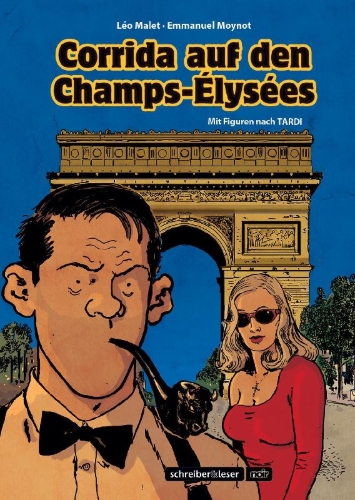 Buchcover und Innenansicht für das Buch: Corrida auf den Champs-Élysées