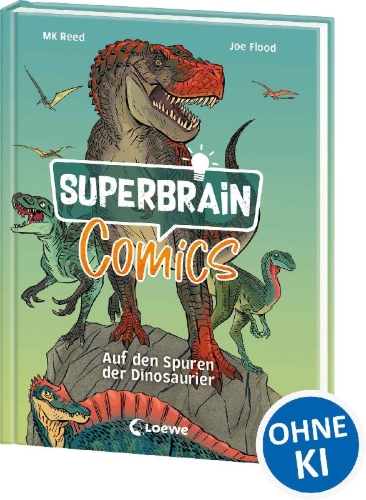 Buchcover und Innenansicht für das Buch: Science Comics Dinosaurs