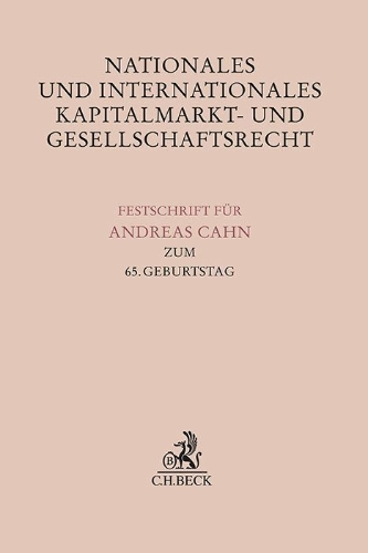 Buchcover und Innenansicht für das Buch: Nationales und Internationales Kapitalmarkt- und Gesellschaftsrecht 