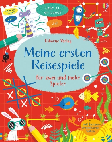 Buchcover und Innenansicht für das Buch: Meine ersten Reisespiele