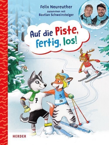 Buchcover und Innenansicht für das Buch: Auf die Piste, fertig, los!