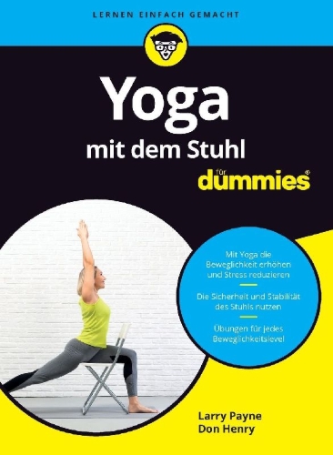Buchcover und Innenansicht für das Buch: Yoga mit dem Stuhl für Dummies