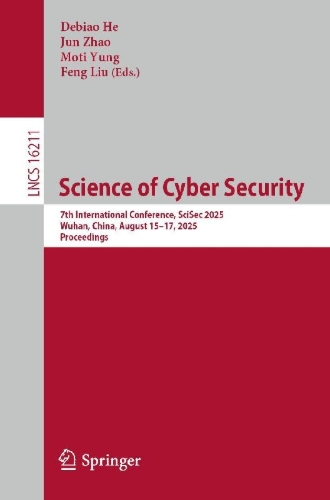 Buchcover und Innenansicht für das Buch: Science of Cyber Security