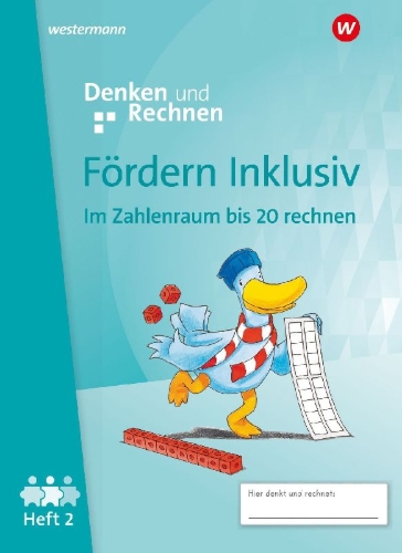 Buchcover und Innenansicht für das Buch: Fördern Inklusiv. Heft 2: Zahlenraum bis 20: Denken und Rechnen