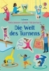 Buchcover und Innenansicht für das Buch: Mein Immer-wieder-Stickerbuch: Die Welt des Turnens