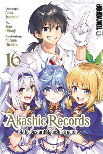 Buchcover und Innenansicht für das Buch: Akashic Records of the Bastard Magic Instructor 16