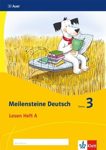 Buchcover und Innenansicht für das Buch: Meilensteine Deutsch 3. Lesestrategien - Ausgabe ab 2017