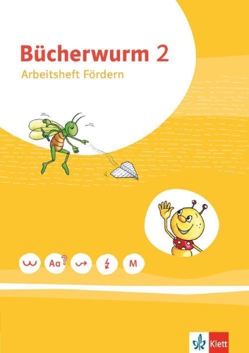 Buchcover und Innenansicht für das Buch: Bücherwurm Sprachbuch 2. Arbeitsheft. Klasse 2