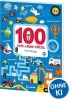 Buchcover und Innenansicht für das Buch: 100 Jeux Amusants: Les véhicules