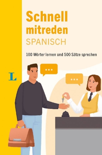 Buchcover und Innenansicht für das Buch: Langenscheidt Schnell mitreden Spanisch