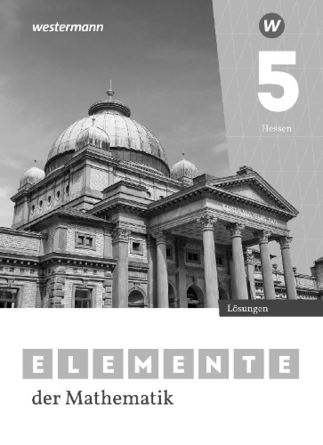 Buchcover und Innenansicht für das Buch: Elemente der Mathematik SI 5. Lösungen. Für Gymnasien in Hessen