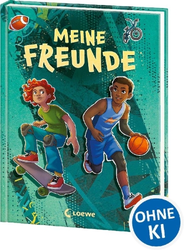 Buchcover und Innenansicht für das Buch: Meine Freunde (Sport)