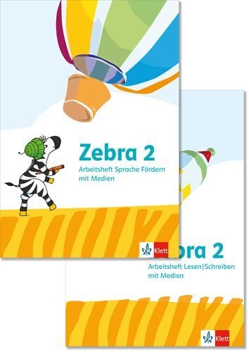 Buchcover und Innenansicht für das Buch: Zebra 2. Paket: Arbeitsheft Sprache Förderheft, Arbeitsheft Lesen/Schreiben Klasse 2