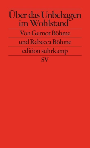 Buchcover und Innenansicht für das Buch: Über das Unbehagen im Wohlstand