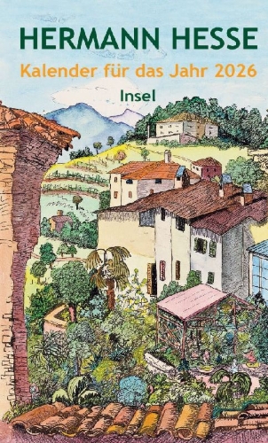Buchcover und Innenansicht für das Buch: Hermann Hesse Kalender für das Jahr 2026