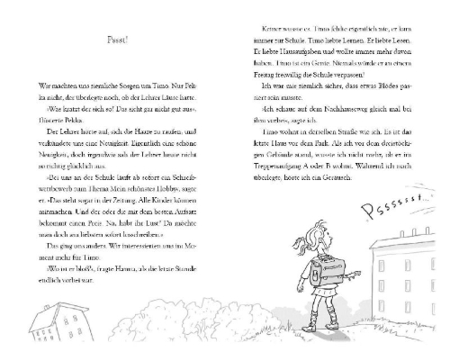Buchcover und Innenansicht für das Buch: Ella und die entführten Pferde