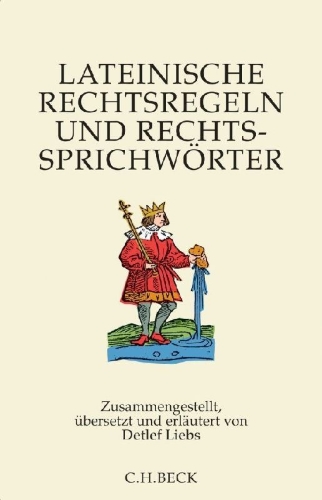 Buchcover und Innenansicht für das Buch: Lateinische Rechtsregeln und Rechtssprichwörter